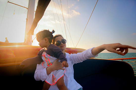 梅婷全家出海 老公镜头里美若天仙 梅婷全家出海 老公镜头里美若天仙